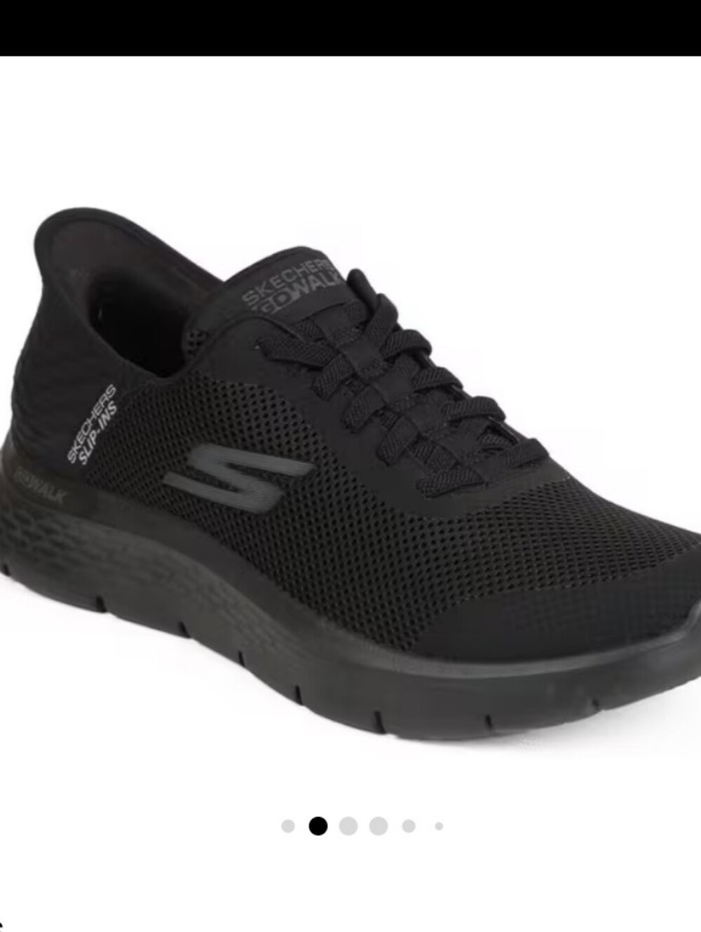 New Size 12 Extra Wide Men's Skechers GO walk Flex Slip-In Sneakers  Black Shoes - Picture 3 of 6